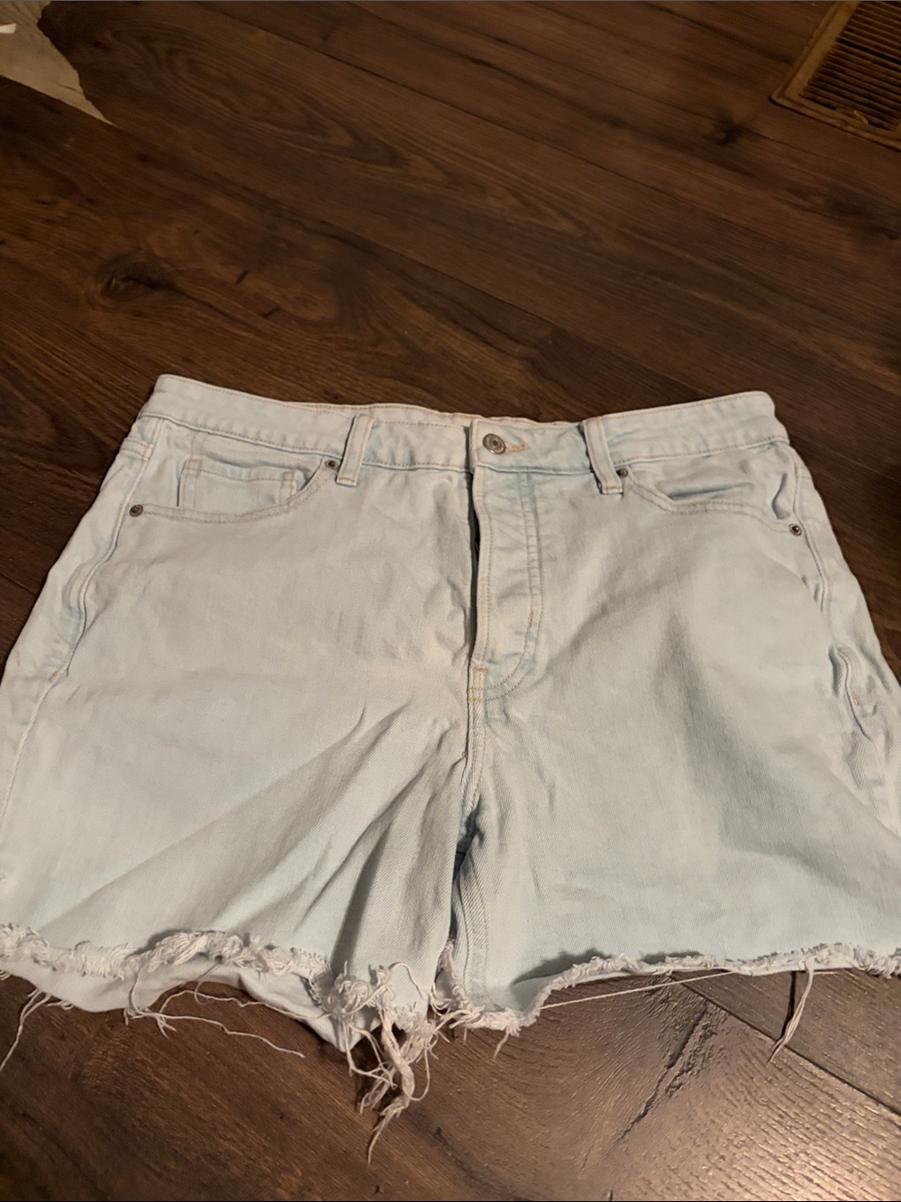Old navy light denim size 14 cutoff shorts can cuff them also